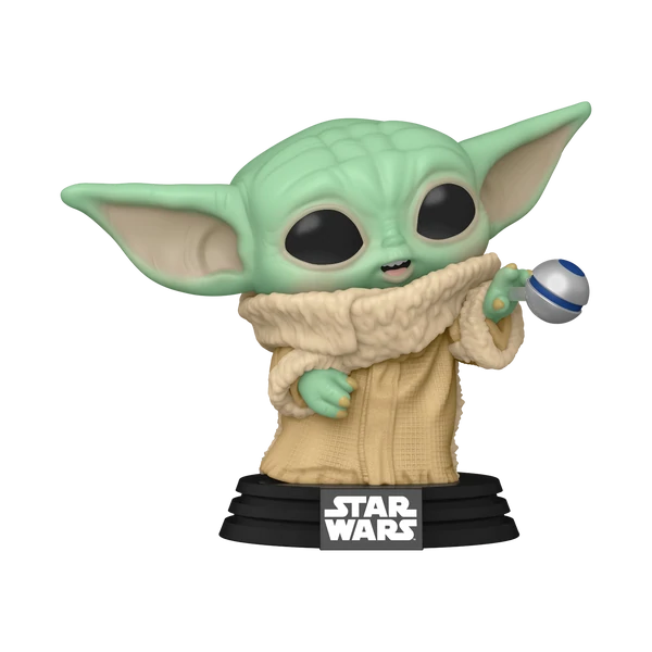 Figura coleccionable Funko de Baby Yoda de la serie Mandalorian