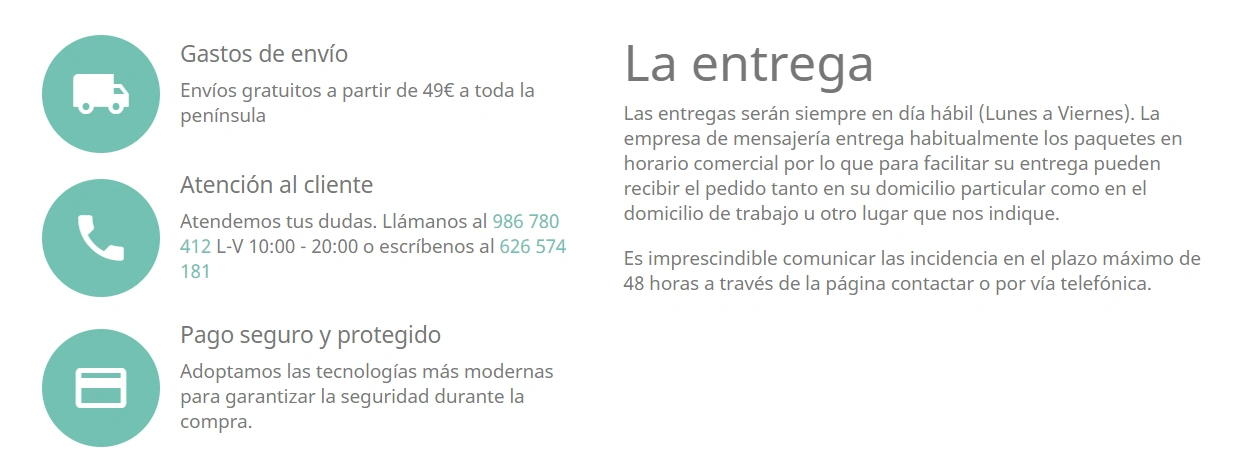 Screen capture from the Mi Cochecito landing page